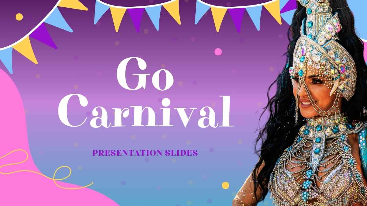 Slide Karnaval Go dengan Desain Abstract - slide 1
