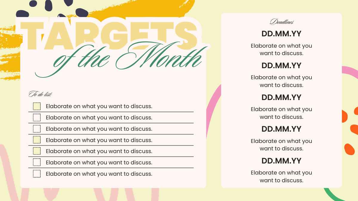 Slide Kalender Tahunan 2025 dengan Gaya Artistic Lettering - slide 10
