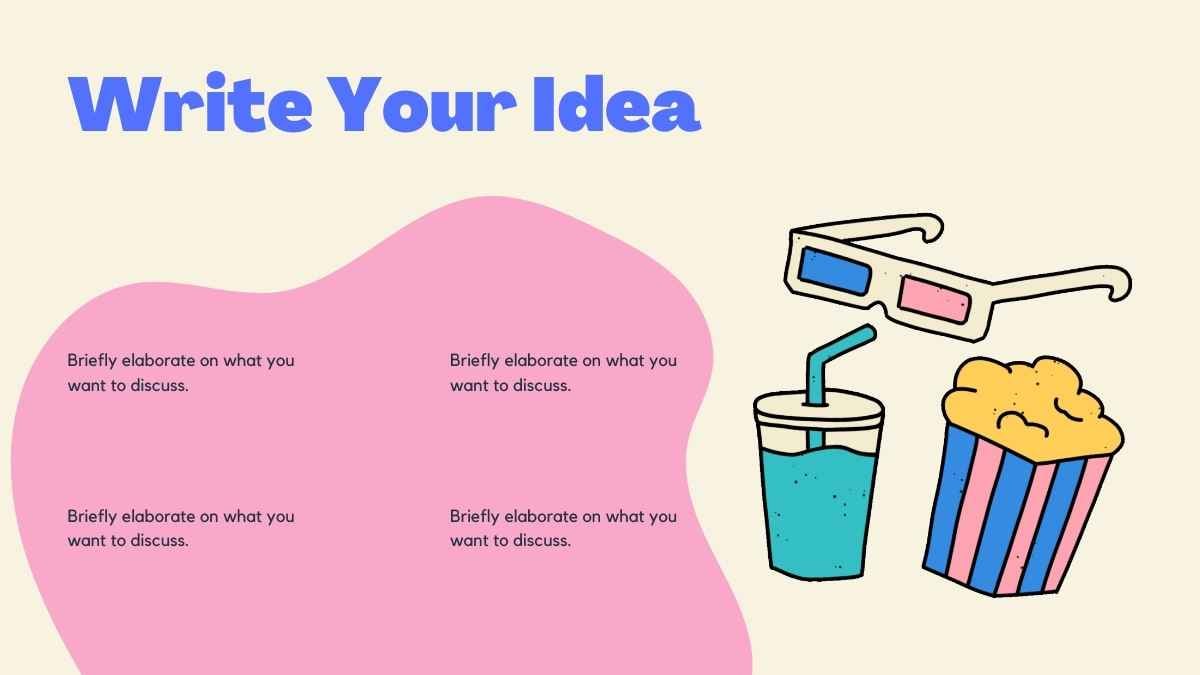 Slide Background Film Ilustrasi Beige dan Oranye - slide 8