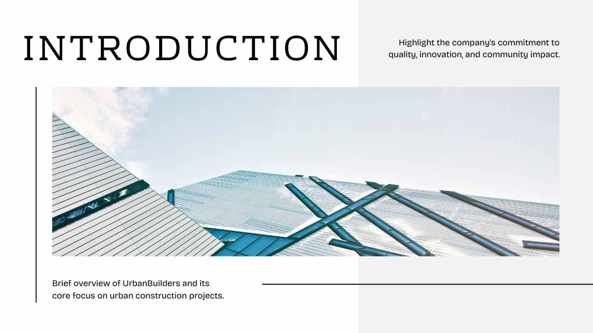 Clean Minimal Urban Construction Company Slides - slide 4