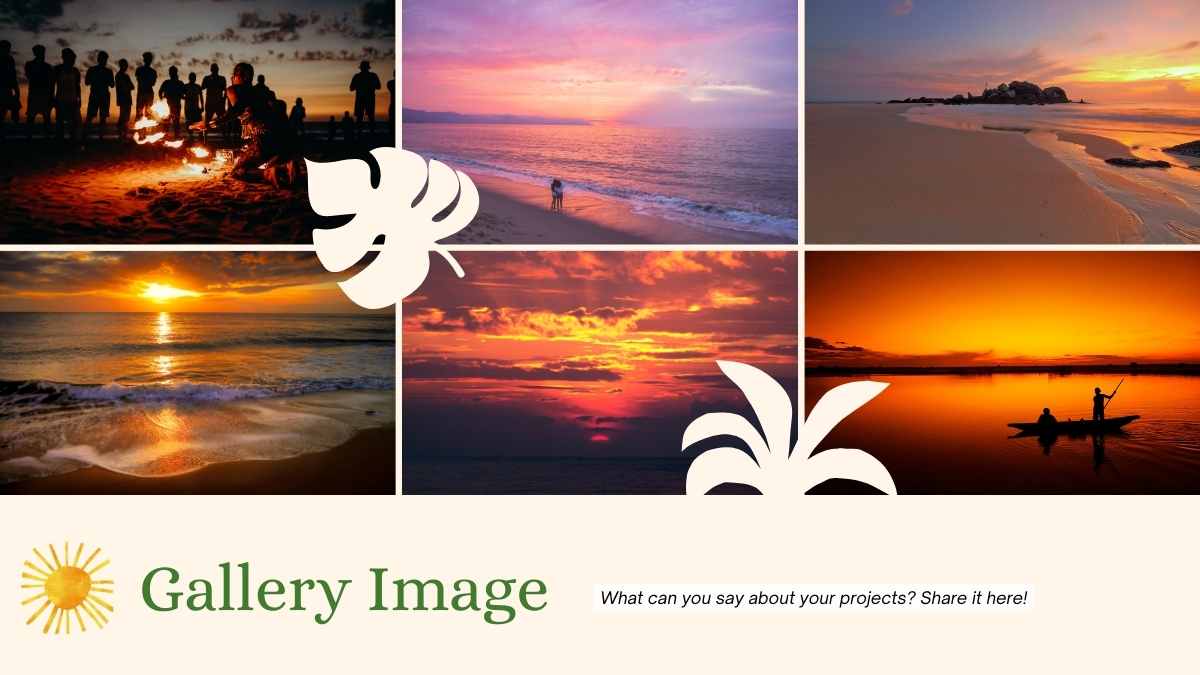 Background Matahari Terbenam Penuh Warna untuk Slide Media Sosial - slide 10
