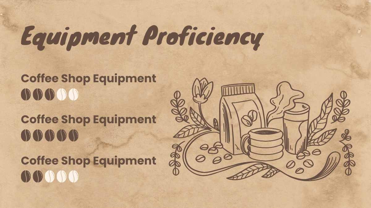 Slides de Currículo Fofo para Barista de Cafeteria - deslizar 10