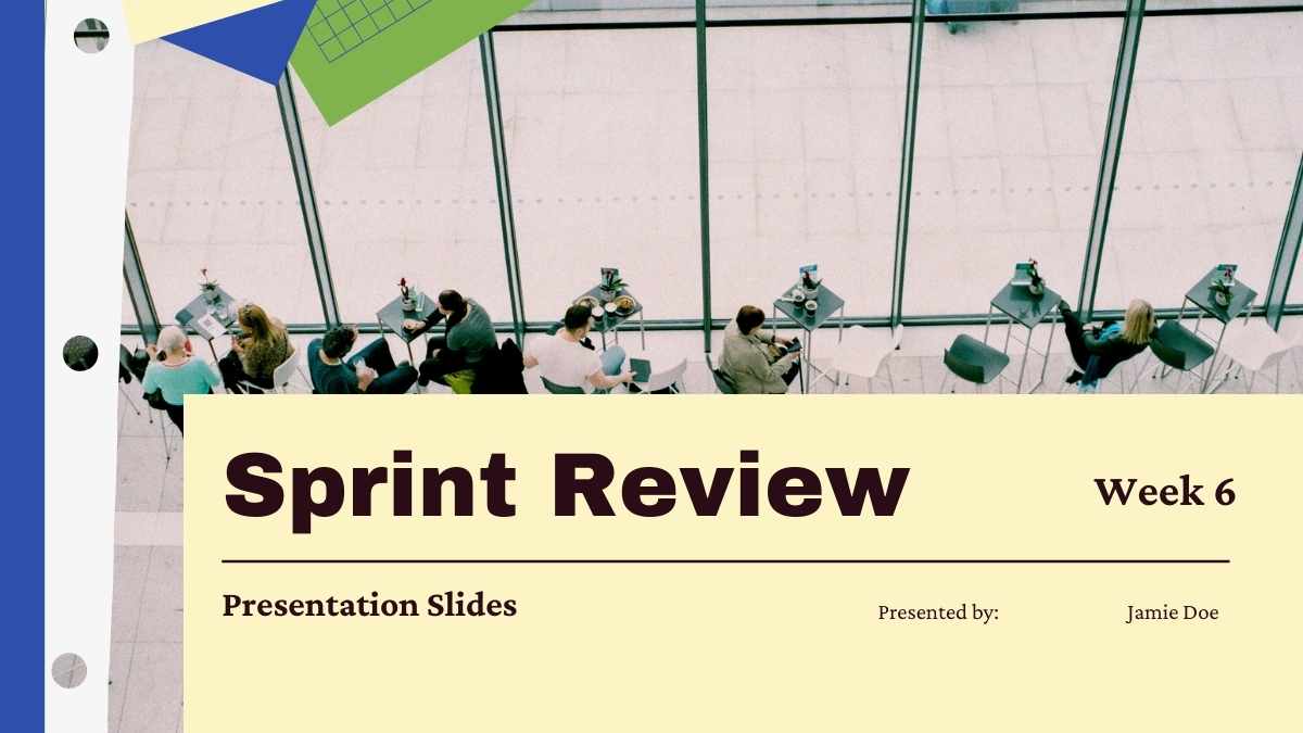 Slide Sprint Review Bergambar yang Menggemaskan - slide 1
