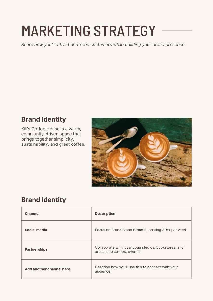 Elegant Coffee Shop Business Plan - slide 7
