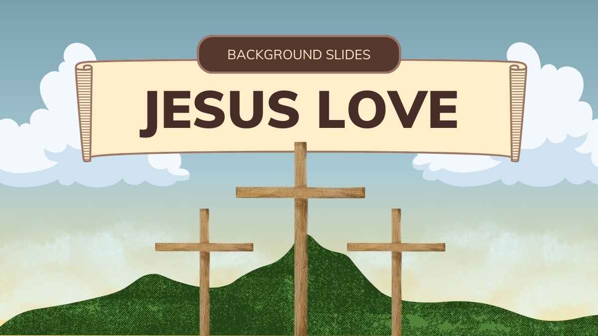 Background Slide Kasih Yesus yang Elegan - slide 2