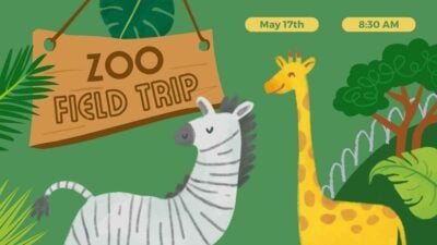 Plantillas Divertidas e Ilustradas para un Viaje al Zoológico