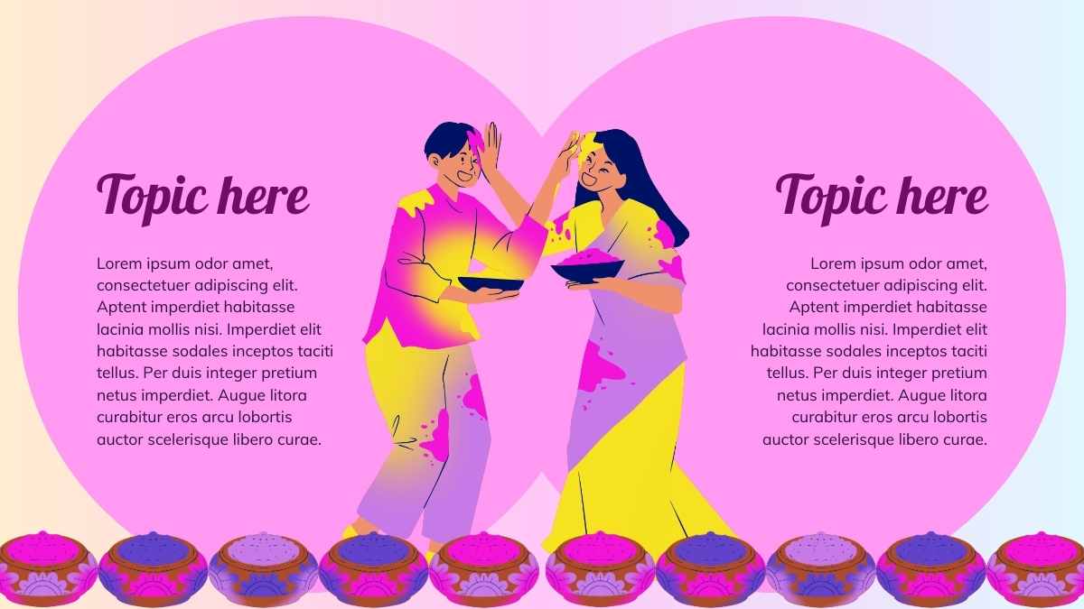 Slide Pelajaran Bergambar tentang Perayaan Holi untuk Sekolah - slide 7