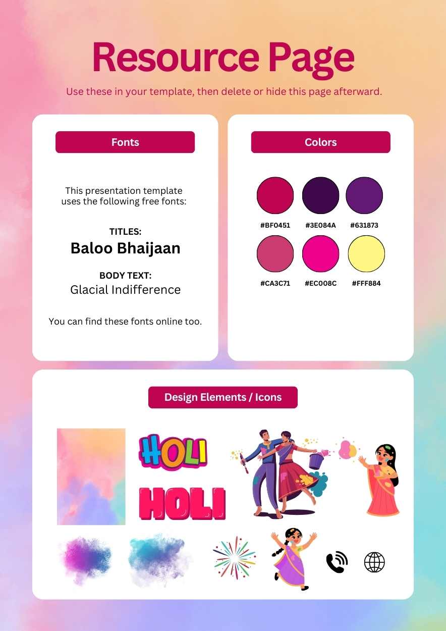 Poster Ilustrasi Festival Holi - slide 3