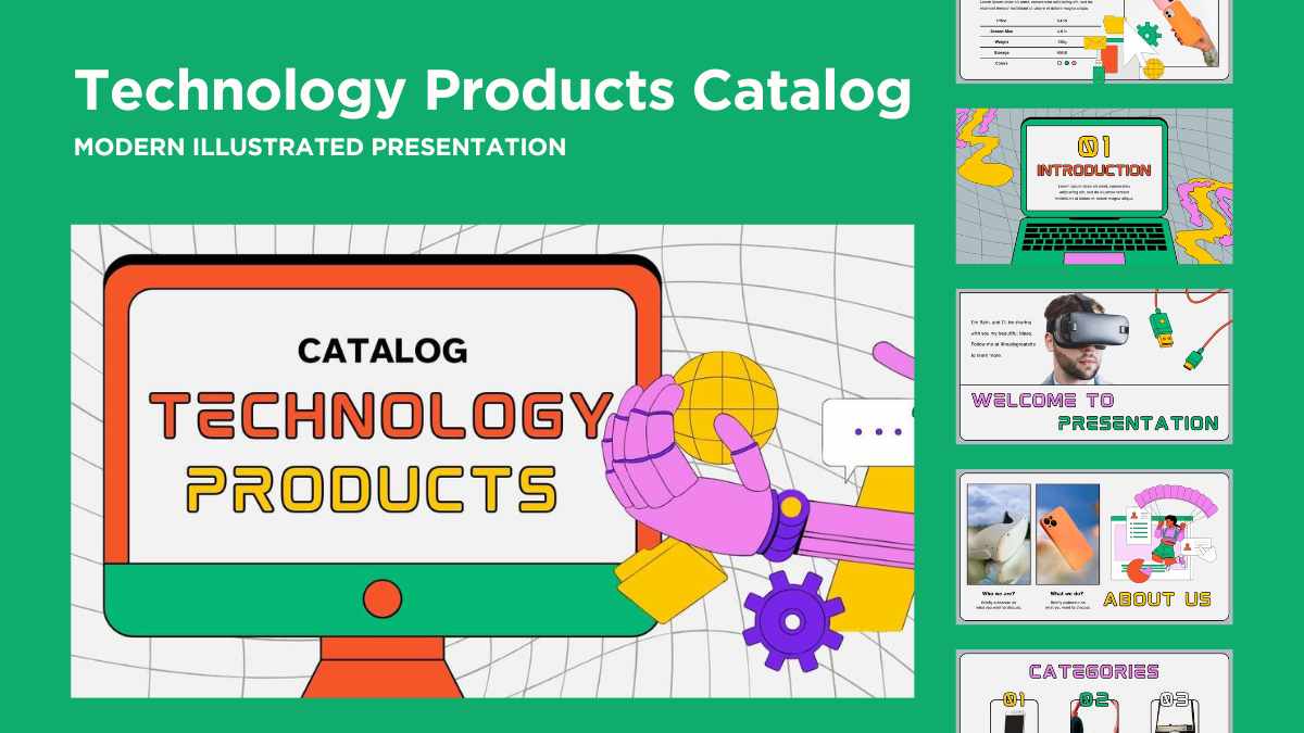 Slide Katalog Produk Teknologi Terkini dengan Gambar Menarik - slide 1