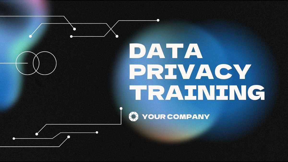 Slide Pelatihan Privasi Data Modern dengan Gradien Menarik - slide 1