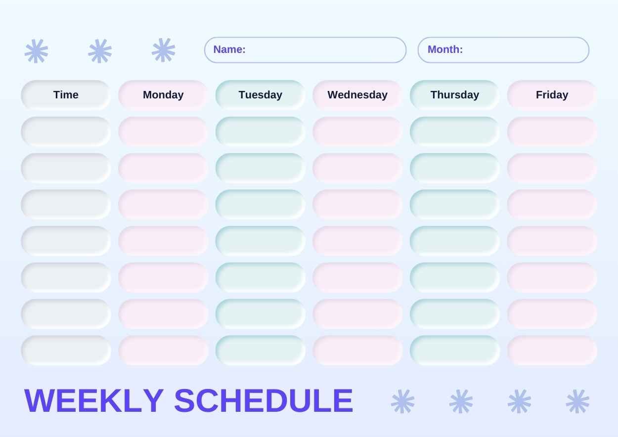 Jadwal Mingguan Pastel - slide 1